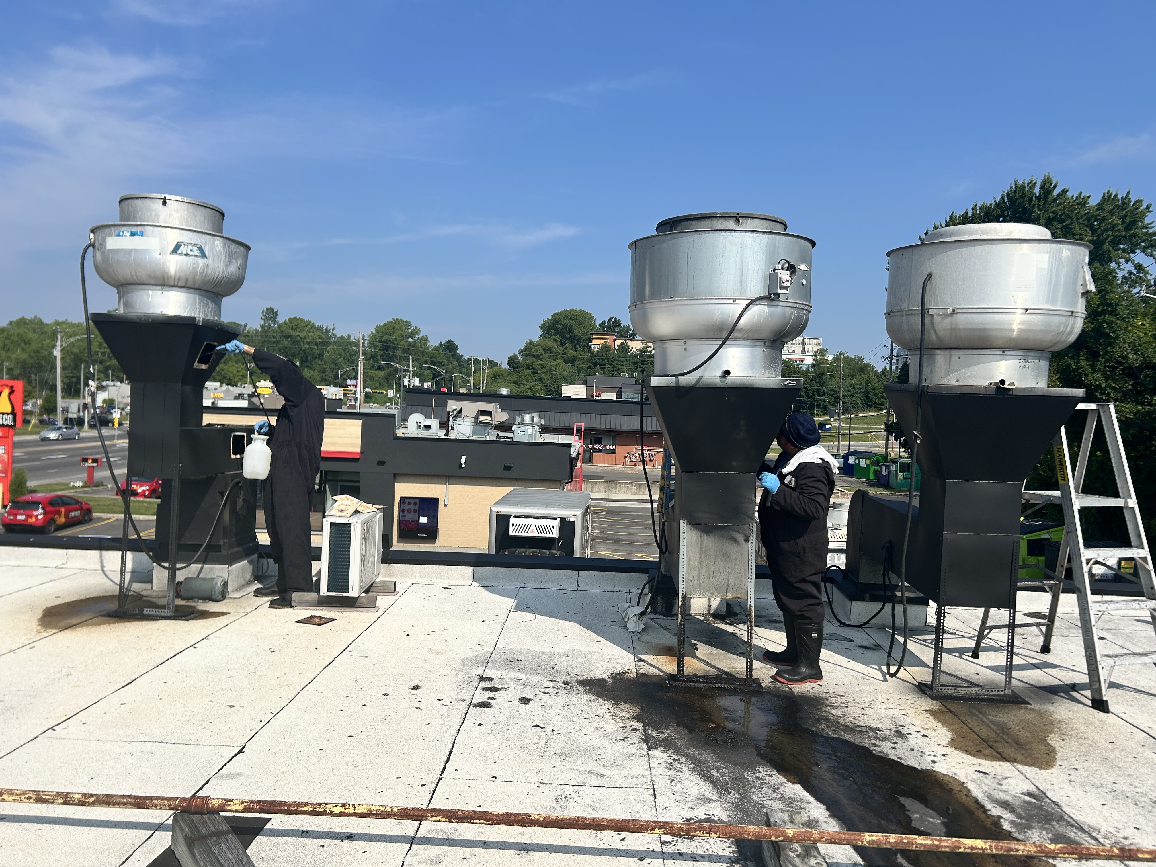 Extractor belt change